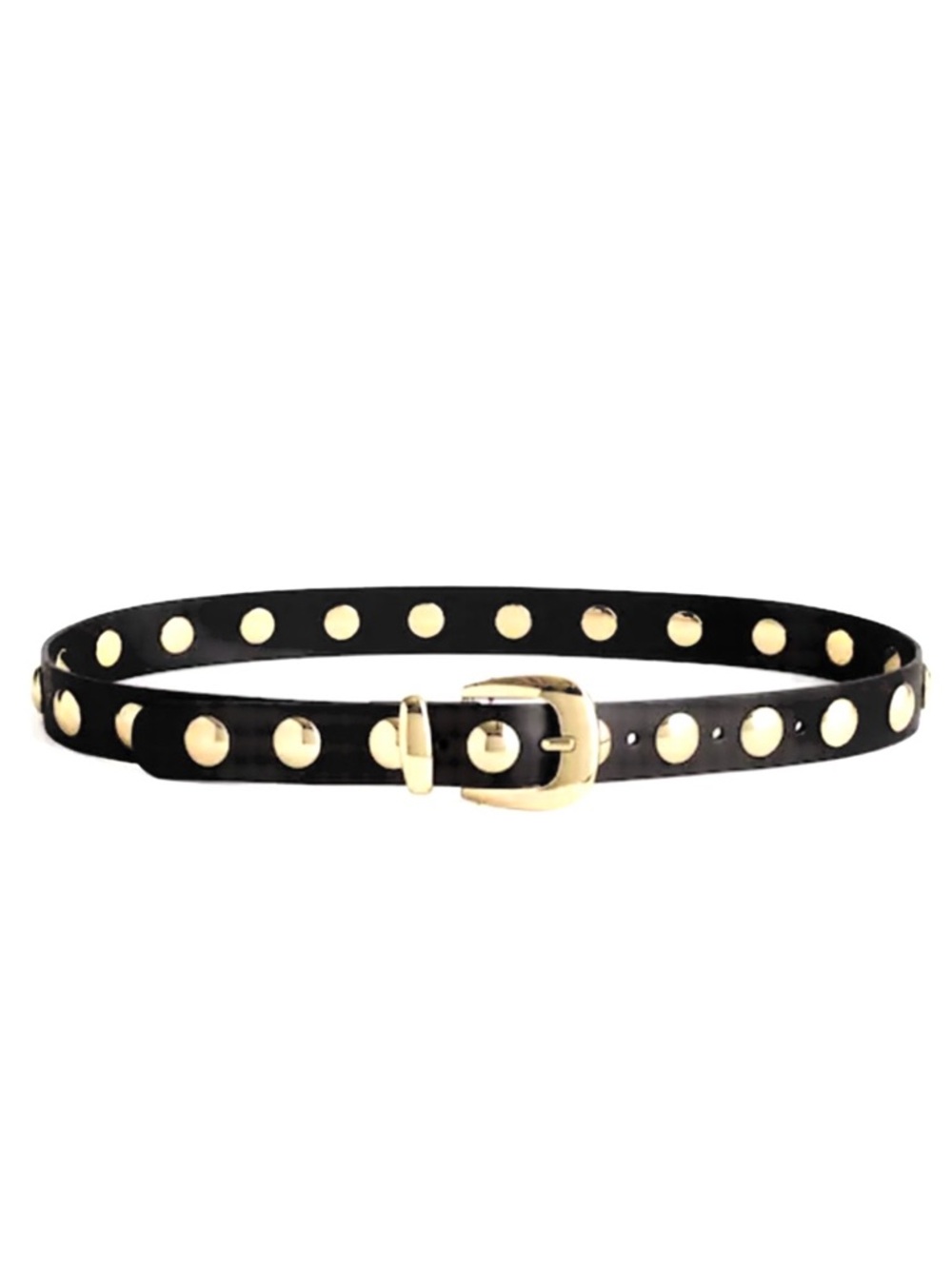NWT Madewell Women’s Western Belt True Black/Gold Size XS - Picture 2 of 9